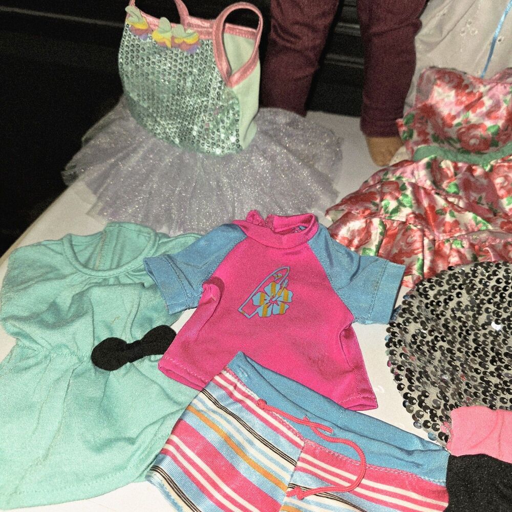 American Girl 20pc Lot 2017 Doll & Clothes Hats 18" Short Blonde Hair Brown Eyes - Picture 3 of 14